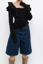 Load image into Gallery viewer, VERONICA BEARD x Made in PERU x Black Frilly Long Sleeve (M, L)