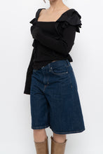 Load image into Gallery viewer, VERONICA BEARD x Made in PERU x Black Frilly Long Sleeve (M, L)