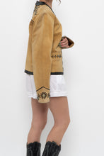 Load image into Gallery viewer, Vintage x Beige, Teal Suede Western Studded Jacket (M)