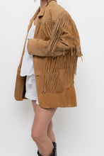 Load image into Gallery viewer, Vintage x Made in Korea x Beige Suede Fringe Jacket (M, L)
