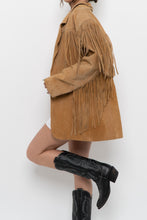 Load image into Gallery viewer, Vintage x Made in Korea x Beige Suede Fringe Jacket (M, L)