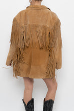Load image into Gallery viewer, Vintage x Made in Korea x Beige Suede Fringe Jacket (M, L)
