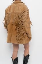 Load image into Gallery viewer, Vintage x Made in Korea x Beige Suede Fringe Jacket (M, L)