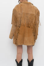 Load image into Gallery viewer, Vintage x Made in Korea x Beige Suede Fringe Jacket (M, L)