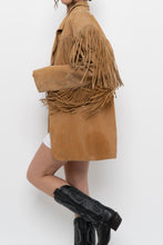 Load image into Gallery viewer, Vintage x Made in Korea x Beige Suede Fringe Jacket (M, L)