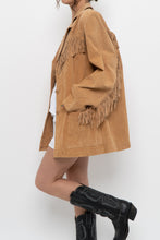 Load image into Gallery viewer, Vintage x DENIM &amp; CO Perfect Beige Fringe Jacket (S-XL)