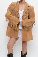 Load image into Gallery viewer, Vintage x DENIM &amp; CO Perfect Beige Fringe Jacket (S-XL)