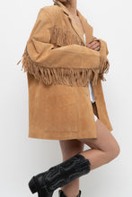 Load image into Gallery viewer, Vintage x DENIM &amp; CO Perfect Beige Fringe Jacket (S-XL)