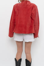 Load image into Gallery viewer, Vintage x DIALOGUE Red Fringe Jacket (XS-M)