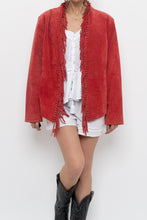 Load image into Gallery viewer, Vintage x DIALOGUE Red Fringe Jacket (XS-M)