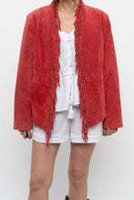 Load image into Gallery viewer, Vintage x DIALOGUE Red Fringe Jacket (XS-M)