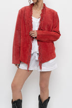 Load image into Gallery viewer, Vintage x DIALOGUE Red Fringe Jacket (XS-M)
