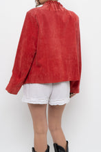 Load image into Gallery viewer, Vintage x DIALOGUE Red Fringe Jacket (XS-M)