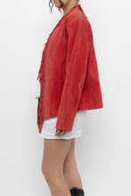 Load image into Gallery viewer, Vintage x DIALOGUE Red Fringe Jacket (XS-M)
