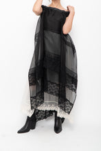 Load image into Gallery viewer, GARY GRAHAM x Black, White Layered Lace Dress (XS, S)