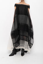 Load image into Gallery viewer, GARY GRAHAM x Black, White Layered Lace Dress (XS, S)
