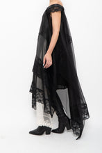 Load image into Gallery viewer, GARY GRAHAM x Black, White Layered Lace Dress (XS, S)