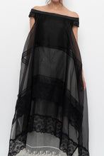 Load image into Gallery viewer, GARY GRAHAM x Black, White Layered Lace Dress (XS, S)
