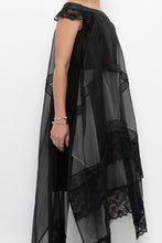 Load image into Gallery viewer, GARY GRAHAM x Black, White Layered Lace Dress (XS, S)