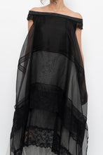 Load image into Gallery viewer, GARY GRAHAM x Black, White Layered Lace Dress (XS, S)