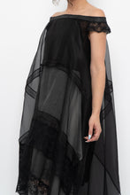 Load image into Gallery viewer, GARY GRAHAM x Black, White Layered Lace Dress (XS, S)