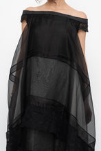Load image into Gallery viewer, GARY GRAHAM x Black, White Layered Lace Dress (XS, S)
