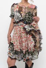 Load image into Gallery viewer, DOLCE &amp; GABANNA Patchwork Floral Pure Silk Layered Dress (S, M)