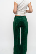 Load image into Gallery viewer, Vintage x Green Suede Fringe Pants (S)