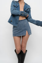 Load image into Gallery viewer, AMANDA UPRICHARD x Blue Denim Mini Skort (S)