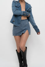 Load image into Gallery viewer, AMANDA UPRICHARD x Blue Denim Mini Skort (S)