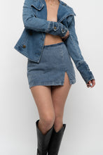 Load image into Gallery viewer, AMANDA UPRICHARD x Blue Denim Mini Skort (S)