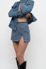 Load image into Gallery viewer, AMANDA UPRICHARD x Blue Denim Mini Skort (S)