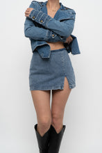 Load image into Gallery viewer, AMANDA UPRICHARD x Blue Denim Mini Skort (S)