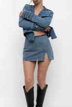 Load image into Gallery viewer, AMANDA UPRICHARD x Blue Denim Mini Skort (S)