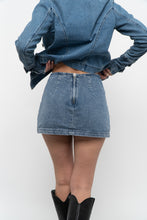 Load image into Gallery viewer, AMANDA UPRICHARD x Blue Denim Mini Skort (S)