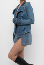 Load image into Gallery viewer, AMANDA UPRICHARD x Blue Denim Mini Skort (S)