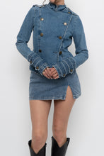 Load image into Gallery viewer, Vintage x Made in Italy x JEAN PAUL GAUTIER Denim Jacket (S, M)