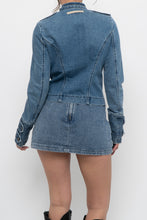 Load image into Gallery viewer, Vintage x Made in Italy x JEAN PAUL GAUTIER Denim Jacket (S, M)