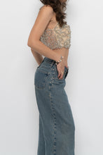 Load image into Gallery viewer, Vintage x ALYCE PARIS Cropped Mesh Rhinestone Tank (XS, S)