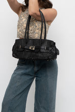 Load image into Gallery viewer, Vintage x Black Croc Leather Birkin-Inspired Purse