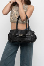 Load image into Gallery viewer, Vintage x Black Croc Leather Birkin-Inspired Purse