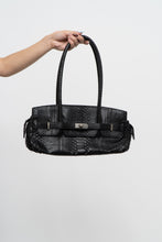 Load image into Gallery viewer, Vintage x Black Croc Leather Birkin-Inspired Purse