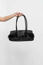 Load image into Gallery viewer, Vintage x Black Croc Leather Birkin-Inspired Purse
