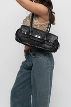 Load image into Gallery viewer, Vintage x Black Croc Leather Birkin-Inspired Purse
