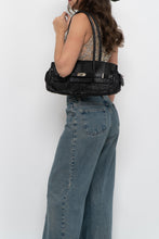 Load image into Gallery viewer, Vintage x Black Croc Leather Birkin-Inspired Purse