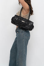 Load image into Gallery viewer, Vintage x Black Croc Leather Birkin-Inspired Purse
