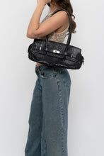 Load image into Gallery viewer, Vintage x Black Croc Leather Birkin-Inspired Purse