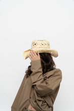 Load image into Gallery viewer, Vintage x Light Beige Turquoise Stone Cowboy Hat