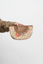 Load image into Gallery viewer, Vintage x NINE WEST Straw Patterned Cotton Wristlet