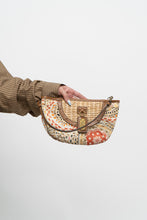 Load image into Gallery viewer, Vintage x NINE WEST Straw Patterned Cotton Wristlet